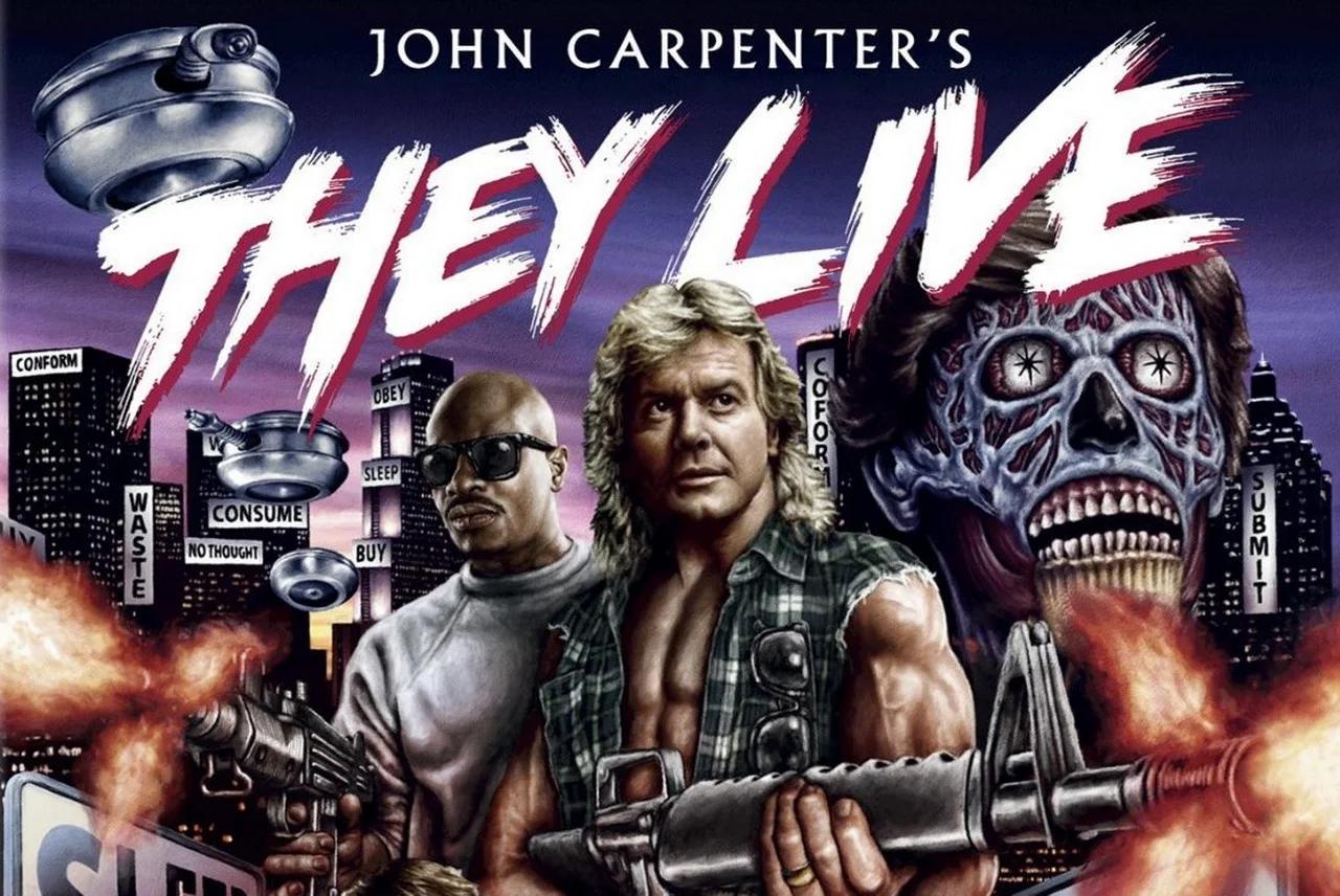 Они живут. They Live 1998. (John Carpenter, still from they Live, 1988). They Live, 1988 Cover.