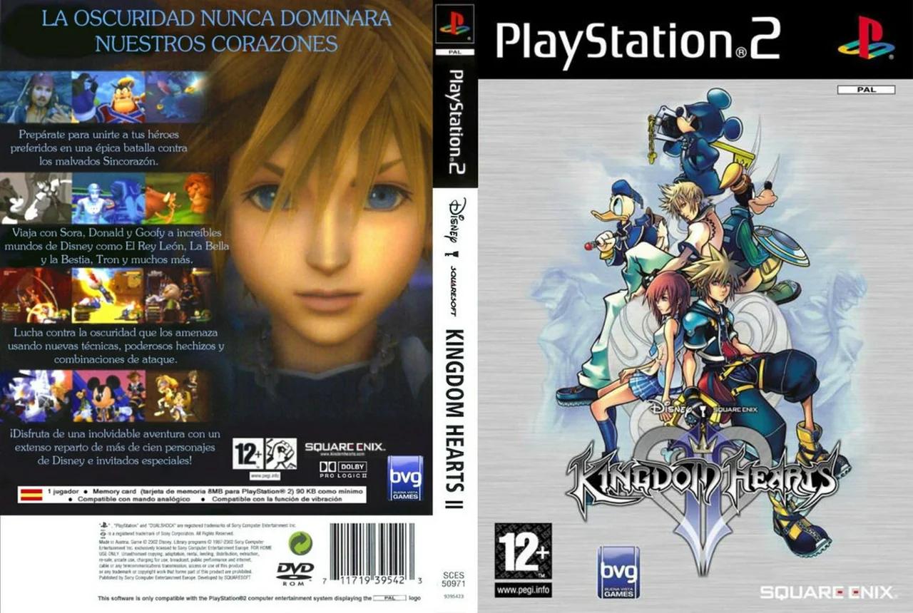 KINGDOM HEARTS 2 COVER - CARATULA PLAYSTATION 2 PS2COVERS