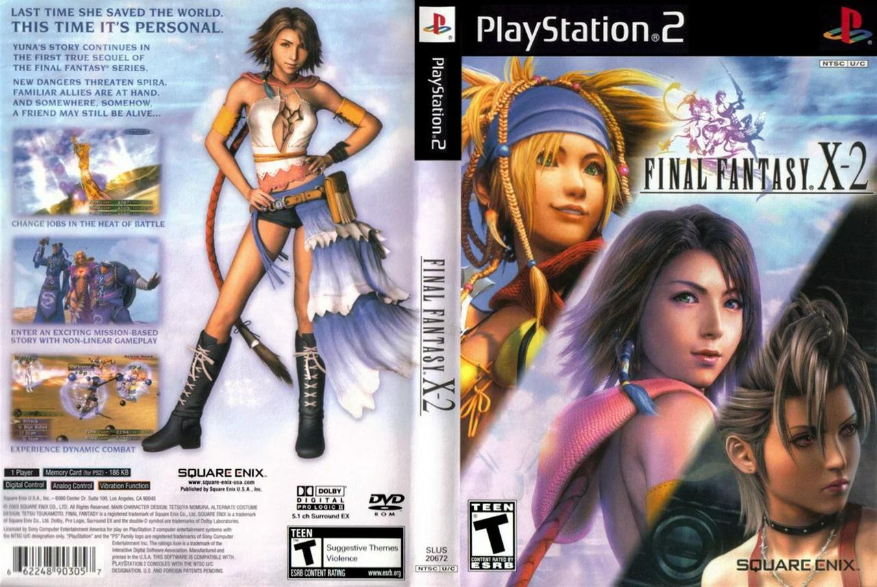 FINAL FANTASY X-2 COVER - CARATULA PLAYSTATION 2 PS2COVERS