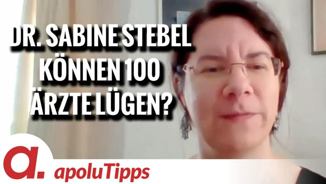 ⁣Interview mit Dr. Sabine Stebel – “Können 100 Ärzte lügen?”