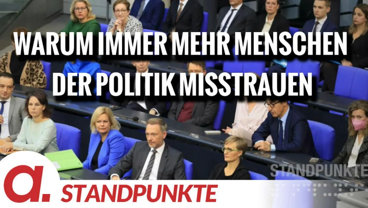 ⁣Warum immer mehr Menschen der Politik misstrauen | Von Peter Hahne