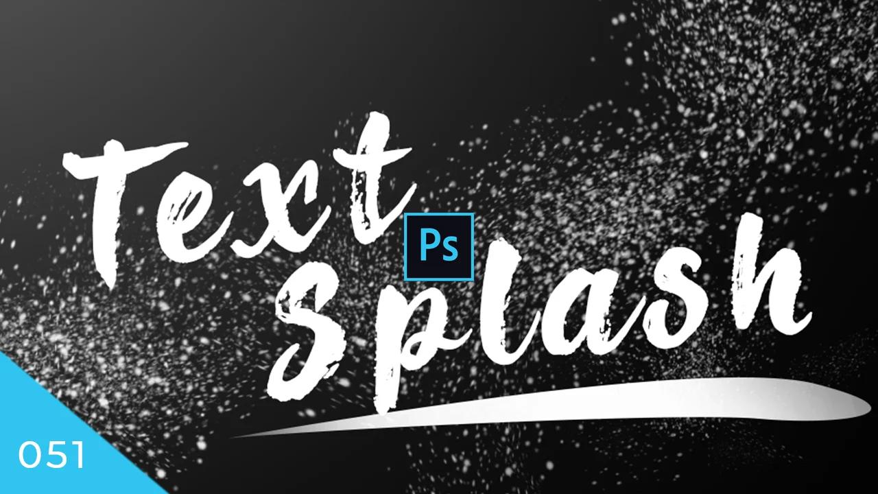 Text Splash Effect in Adobe Photoshop