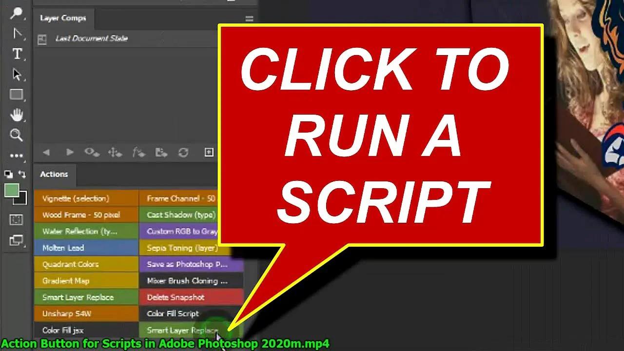 Secret Action Button for Scripts in Adobe Photoshop 2020