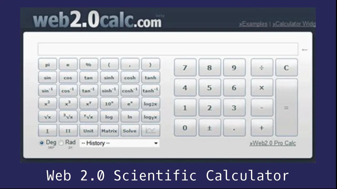 WEB 2 0CALC intelligence overview