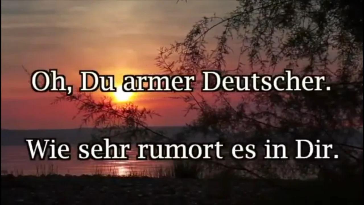 Oh du armer Deutscher.....