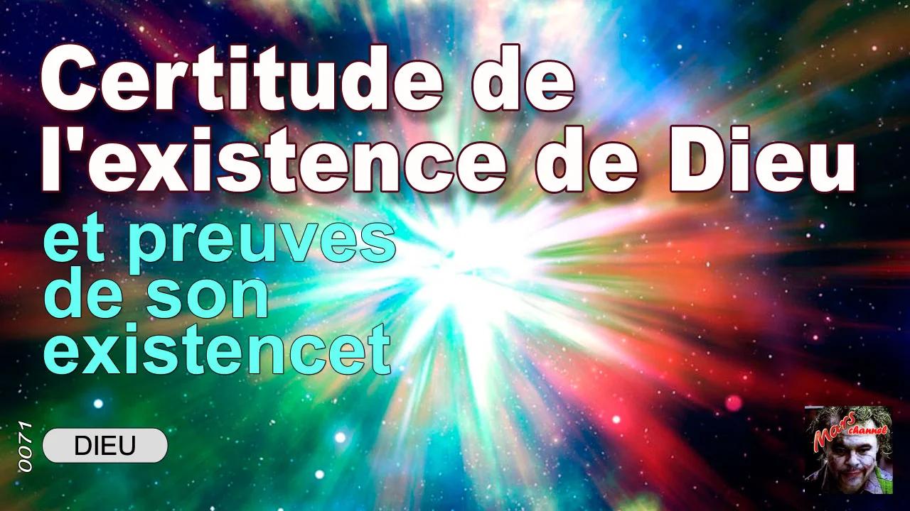 Certitude de l'existence de Dieu et preuves de son existence - HD (720p ...