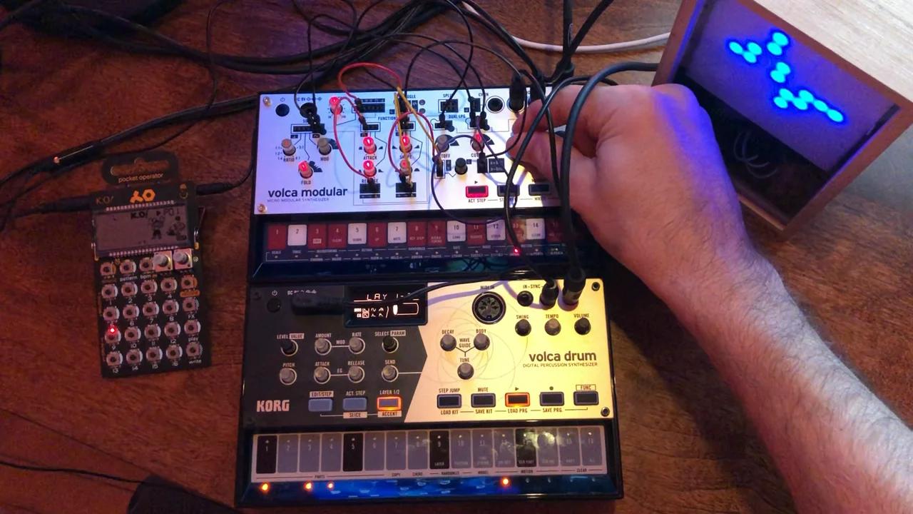 Live Jam #001 - Patch - My Korg Volca Modular patch and PO33