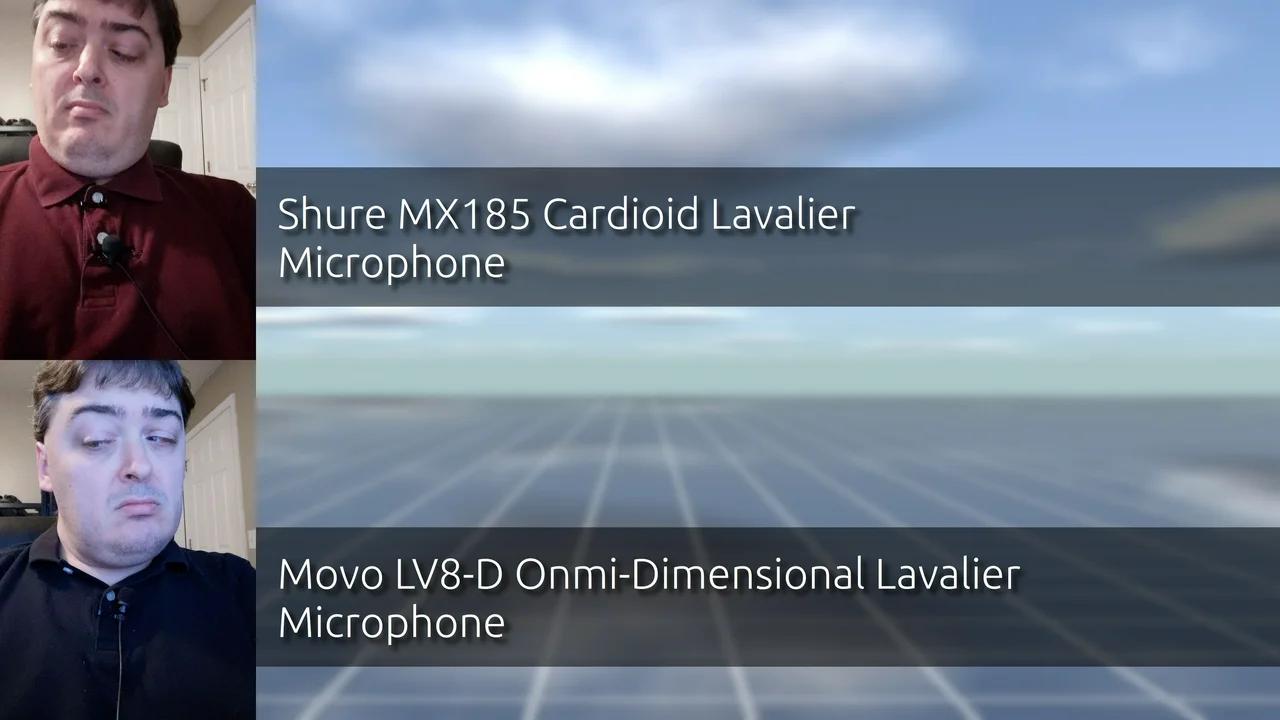 Mic Comparison Shure MX185 Cardioid vs Movo LV8D OmniDirectional