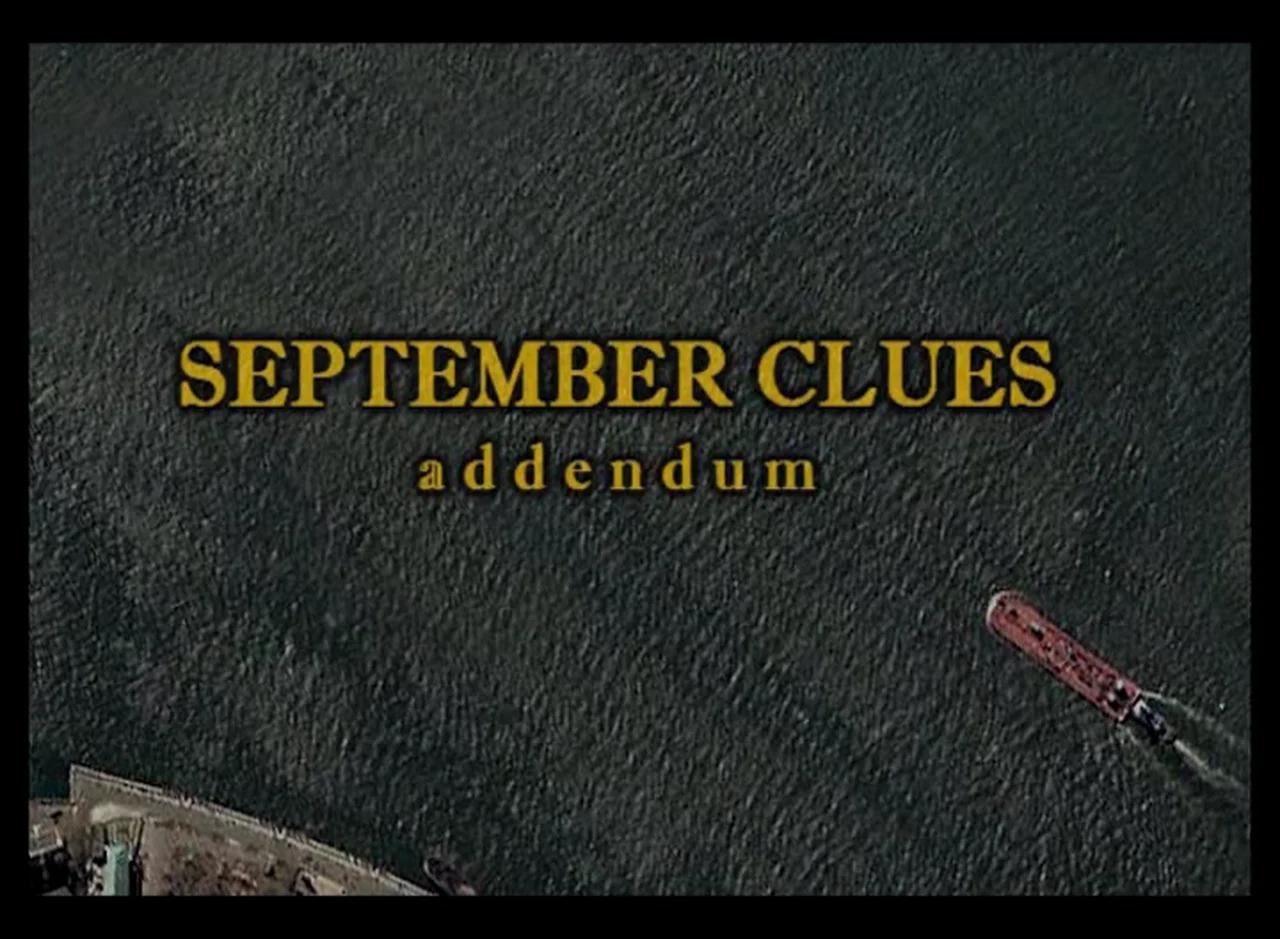 Simon Shack's September Clues Addendum (2010) | Addendum to the 2008 ...