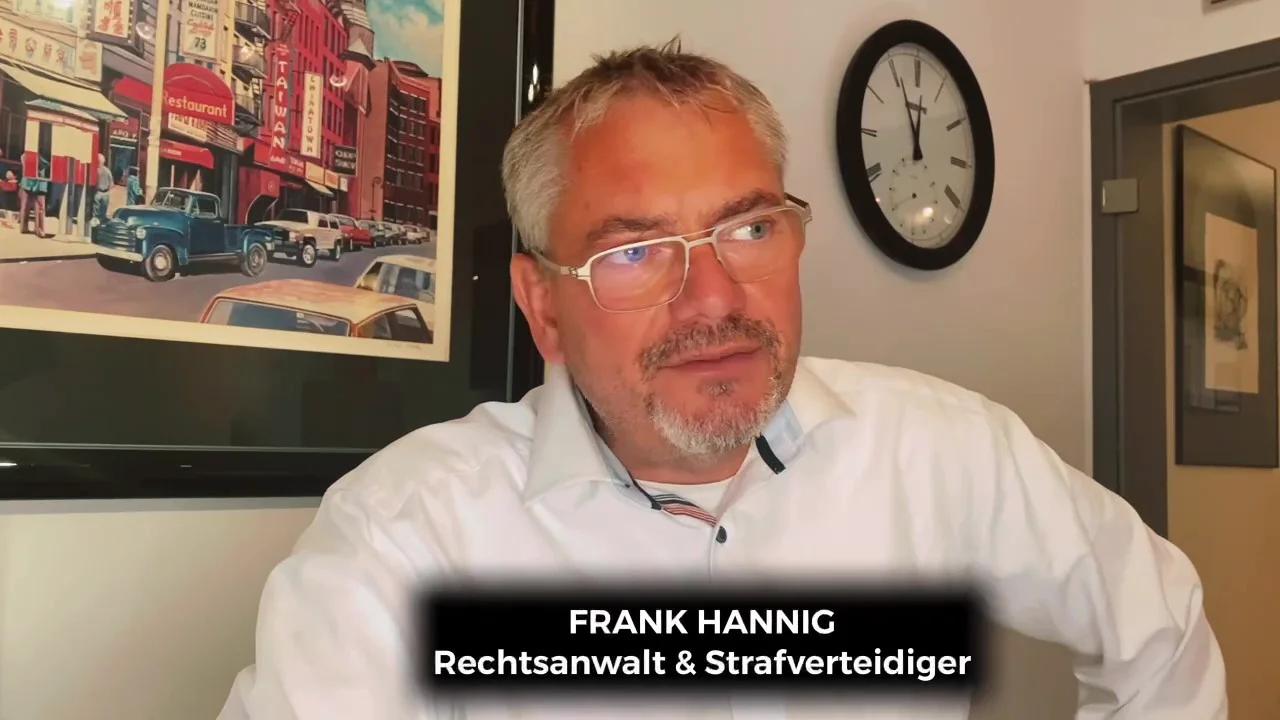 Rechtsanwalt und Strafverteidiger Frank Hannig Ist die momentan