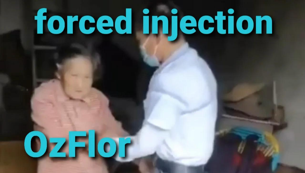 Forced Injection On A Very Old And Debilitated Lady