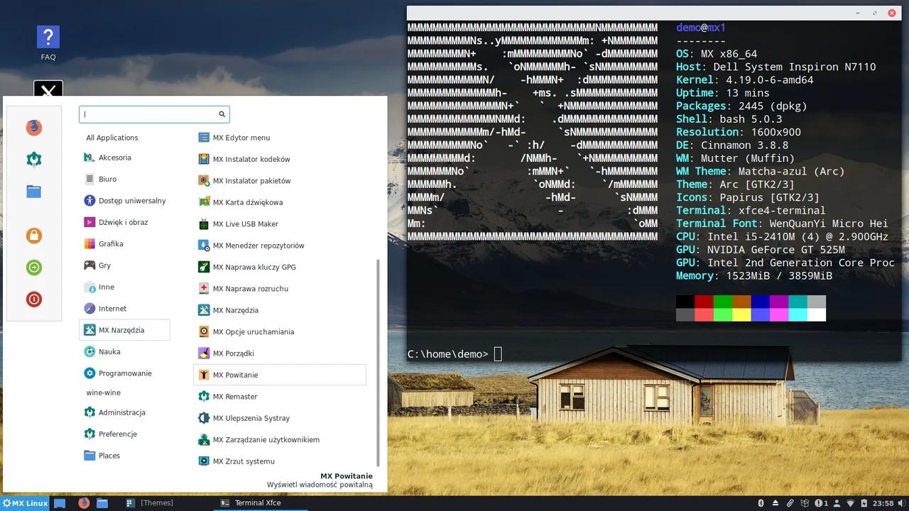 MX Linux, Cinnamon i Windows 10 (LiveUSB) czyli jak na żywo smakuje ...