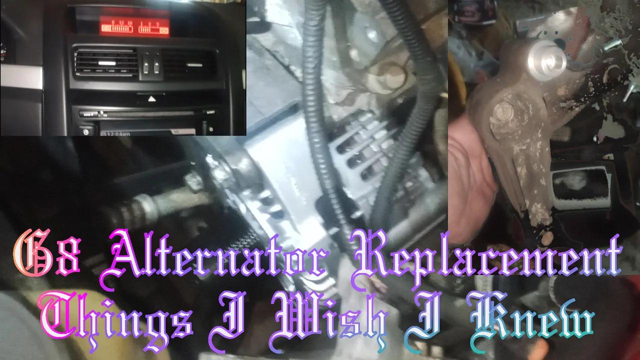 G8 Alternator Replacement/Removal Tips When Stuck in Bracket