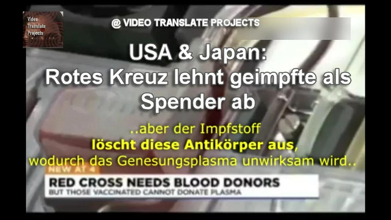 ⁣USA & Japan: Rotes Kreuz lehnt geimpfte als Spender ab