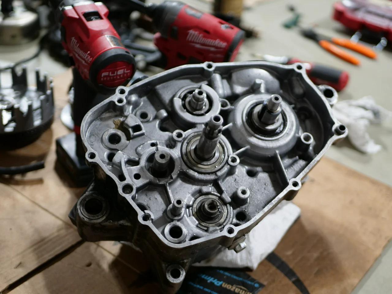 Getting ready to spit Yamaha Blaster case.