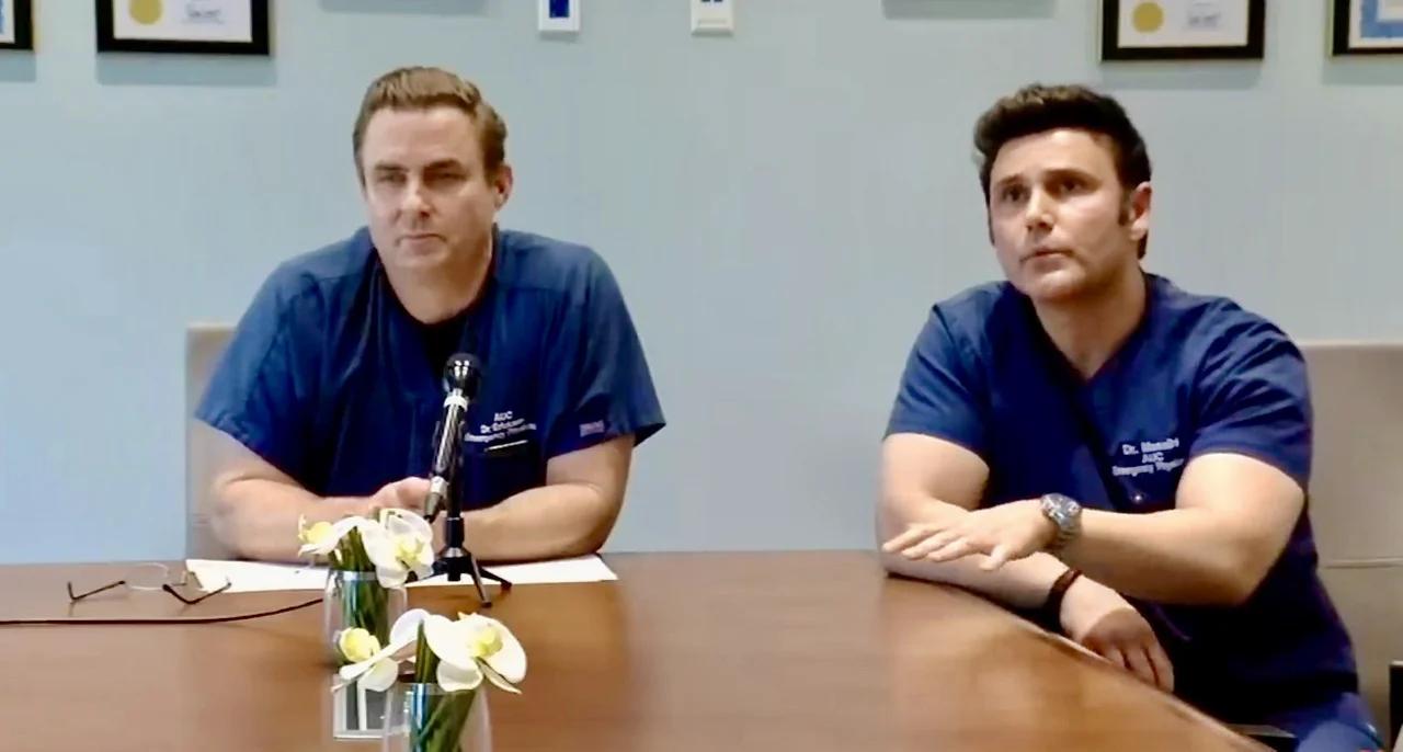 Dr. Erickson and Dr. Massihi COVID19 conference