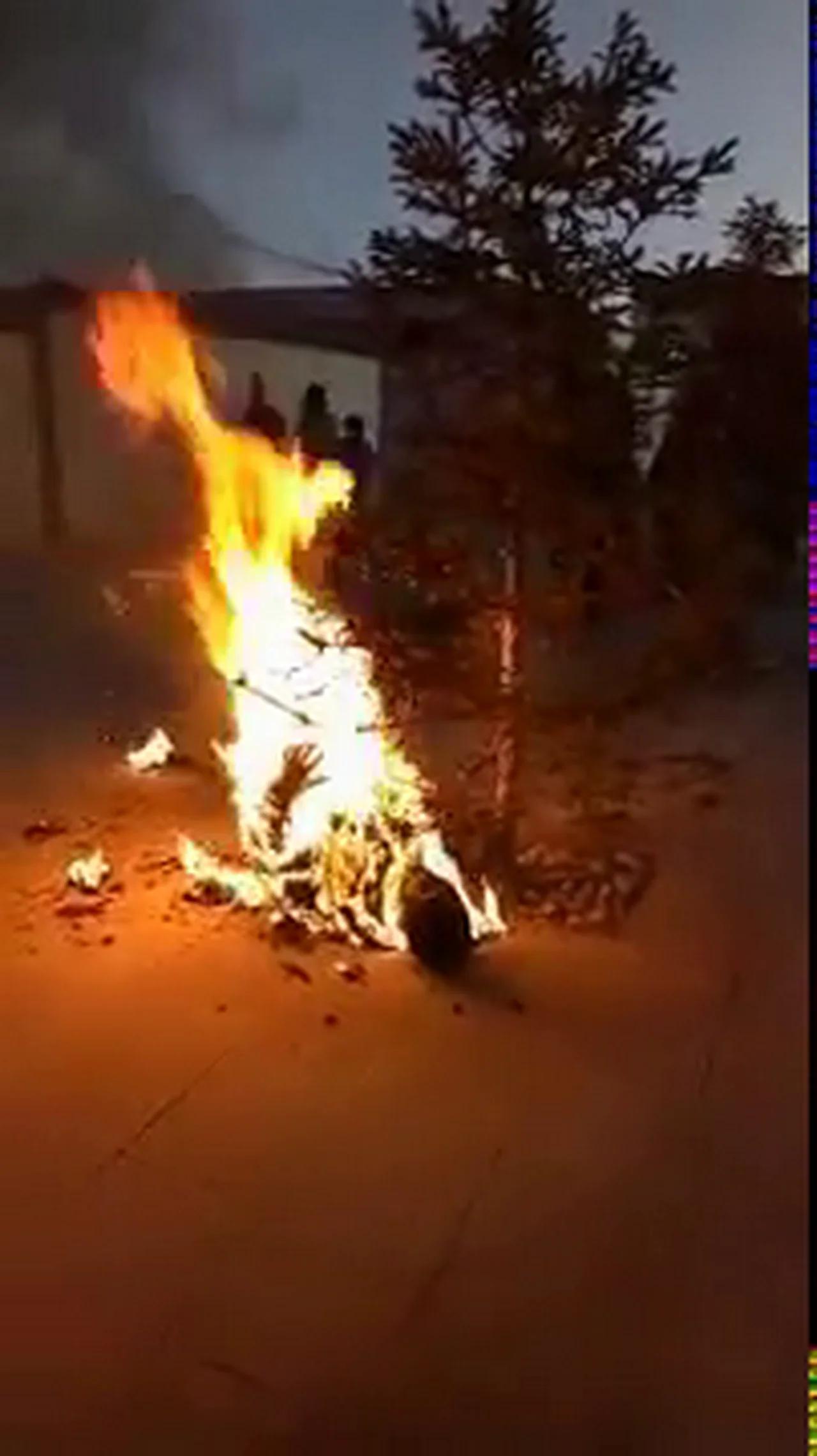 Self immolation in Tibet at Machu Town