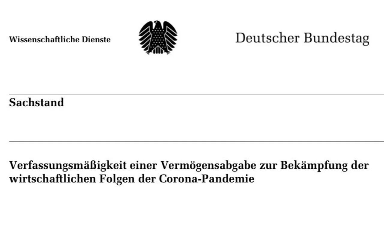 Wissenschaftlicher Dienst des Bundestages prüft Enteignungen