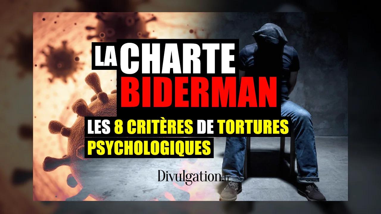 La charte de Biderman mode d'emploi de la torture