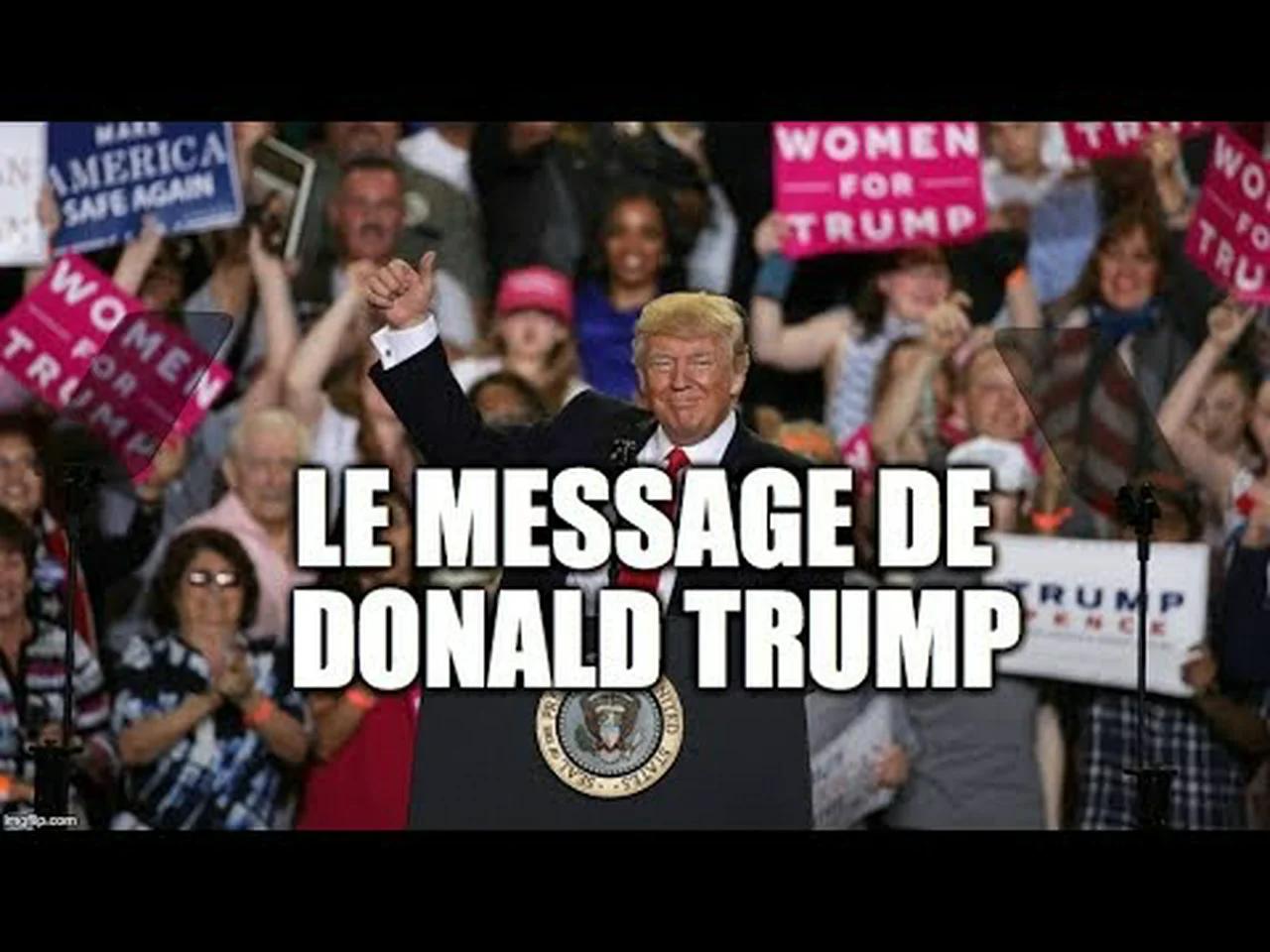 Le message de Donald Trump