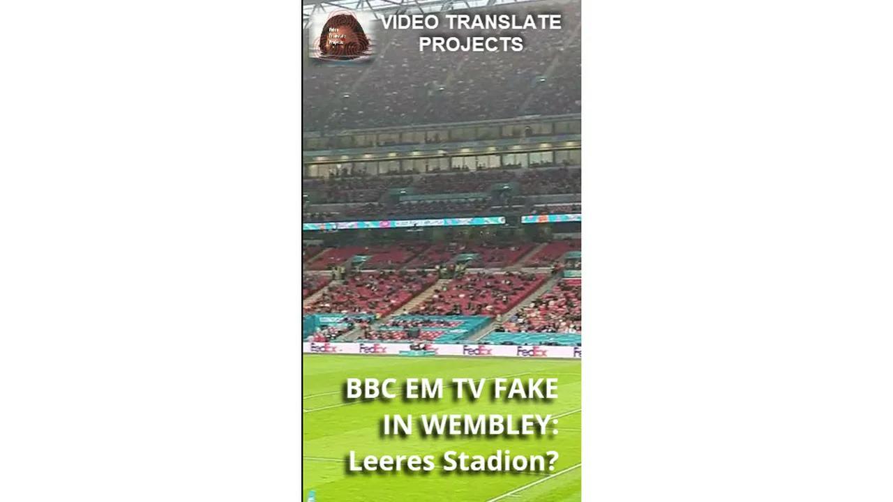 ⁣EM Halbfinale Wembley: BBC Fake