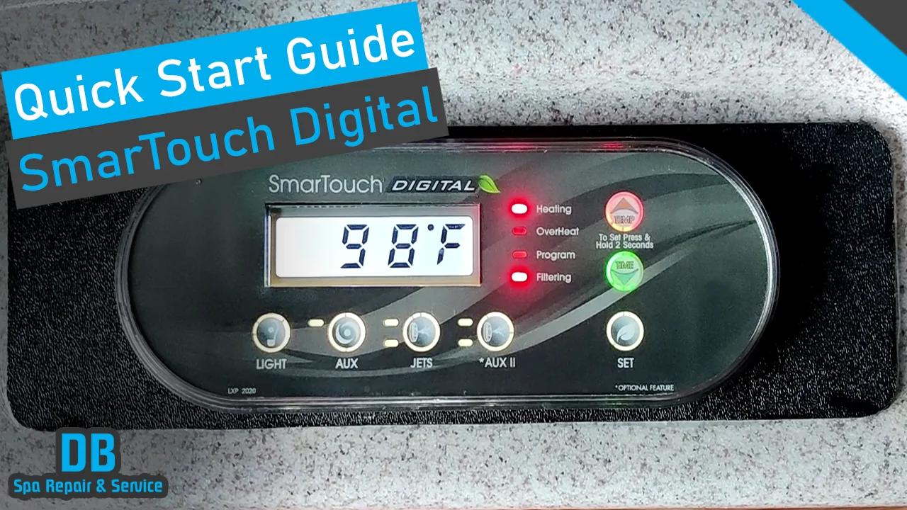 SmarTouch Digital Spa Control Pt 1 | Set Temperature, Use Pumps, and ...