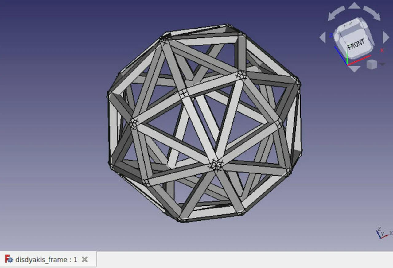 FreeCAD Disdyakis dodecahedron framework