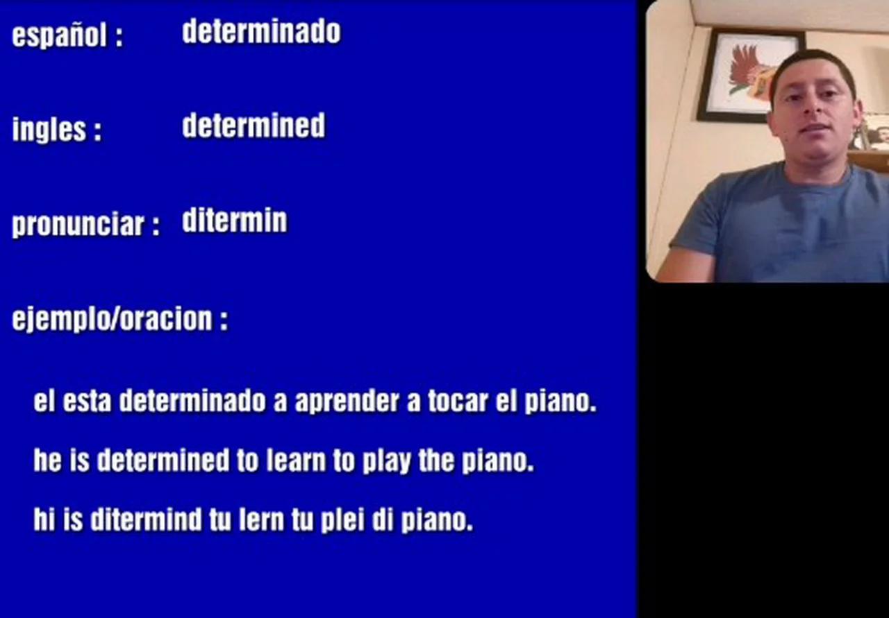 DETERMINADO En Ingles DETERMINED In Spanish DETERMINADO En Ingles DETERMINED In Spanish