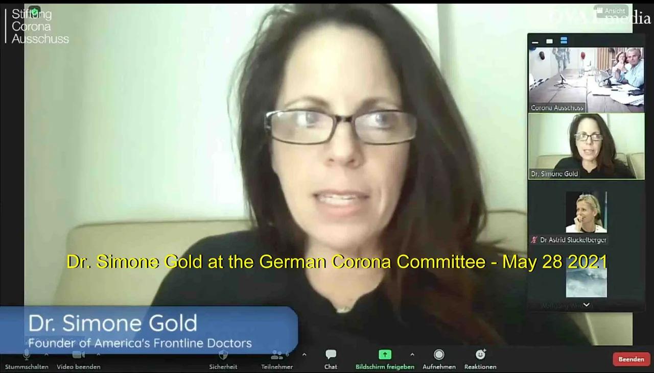 Dr. Simone Gold at the German Corona Committee - May 28 2021