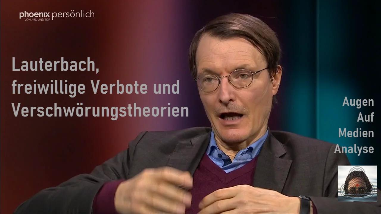 ⁣Lauterbach, freiwillige Verbote und Verschwörungstheorien