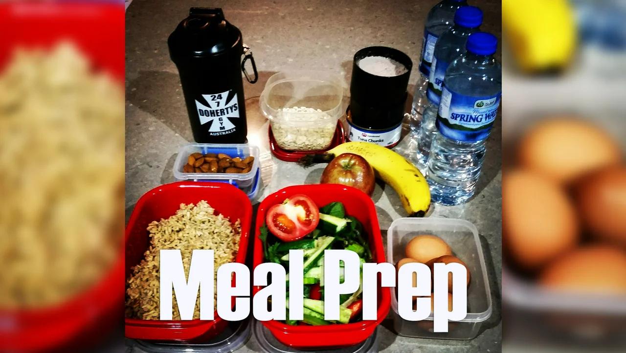 📷 Meal Prep taken to work for the day 💪- Food Photography