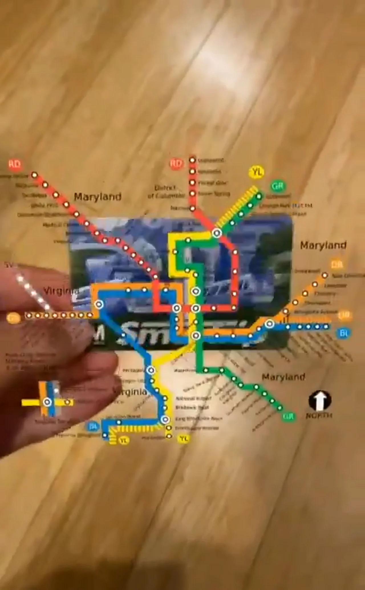 The metro map with augmented reality