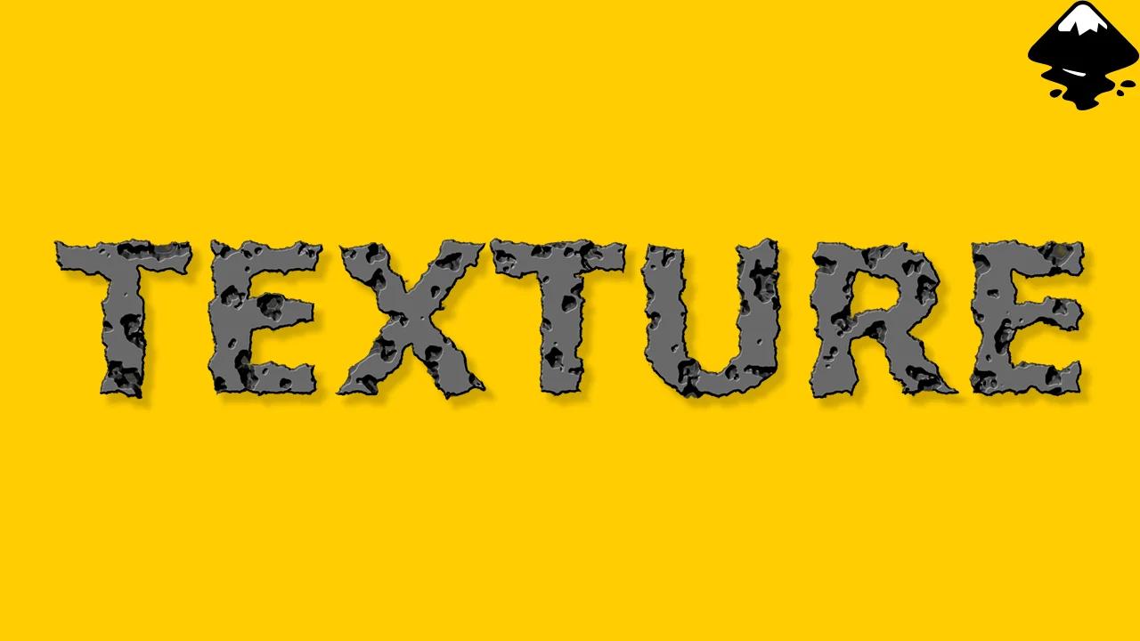 How To Apply The Default Textures To Text In Inkscape