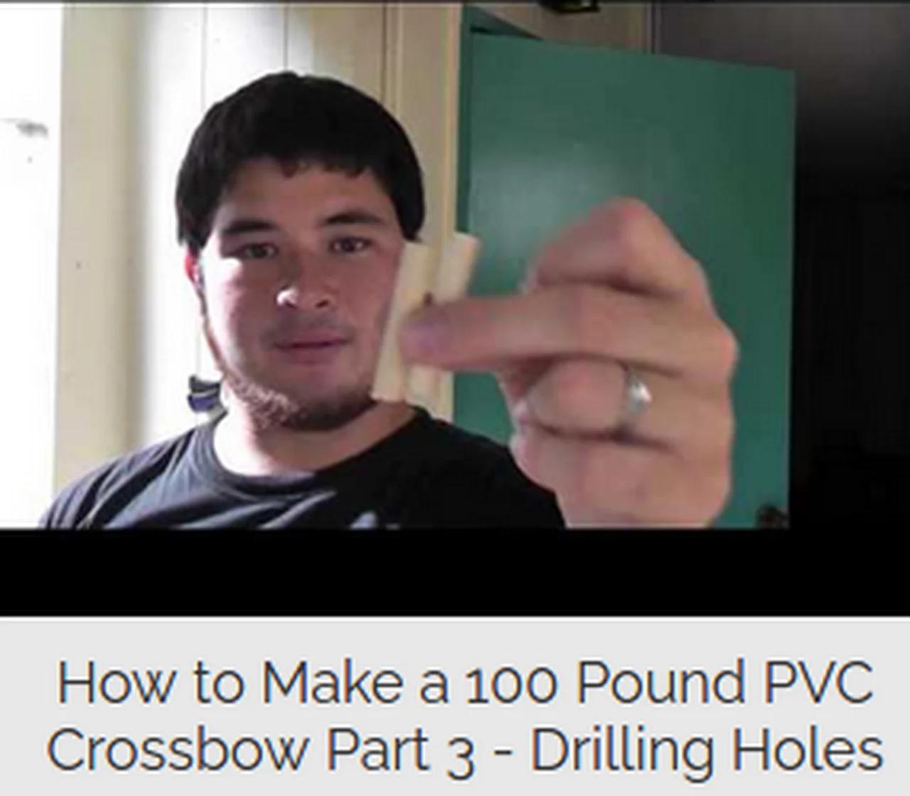 How to make a 100 pound pvc crossbow part 3 of 11 backyard bowyer