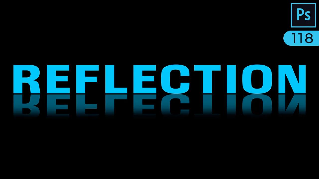 Reflection text effect in Photoshop