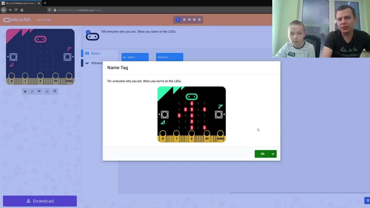 Microbit Tutorial #02 : Name tag