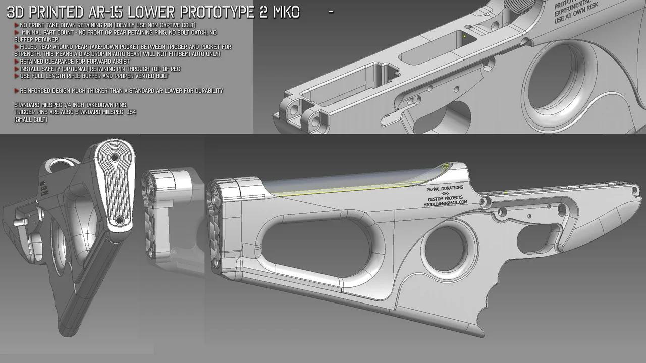 AR-15 Lower Prototype 2