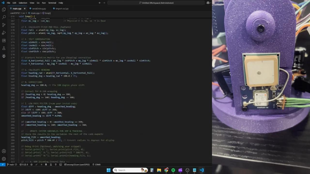 Camera Node Tracking System in Action - by Developer novatic14