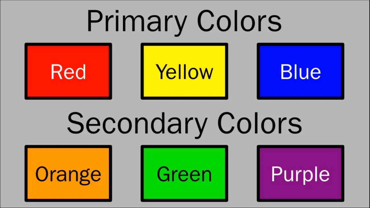 Primary Colors & Secondary Colors