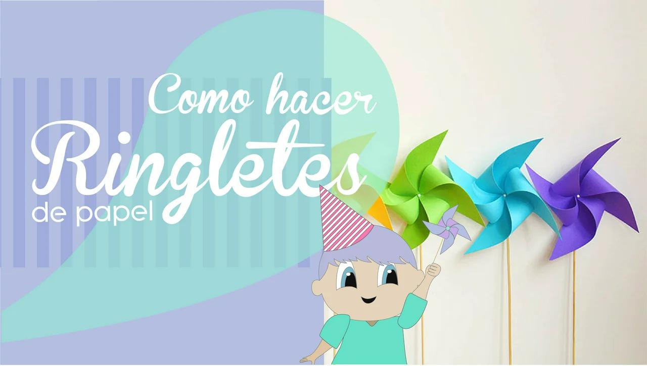 como hacer un ringlete de papel \ veleta o molinillo de viento muy fácil