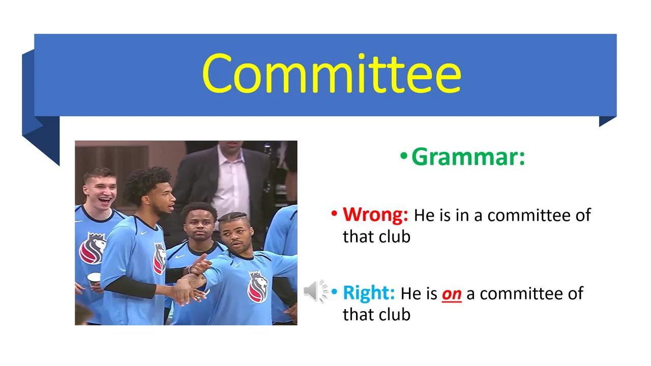 #english_grammar - Committee (noun)