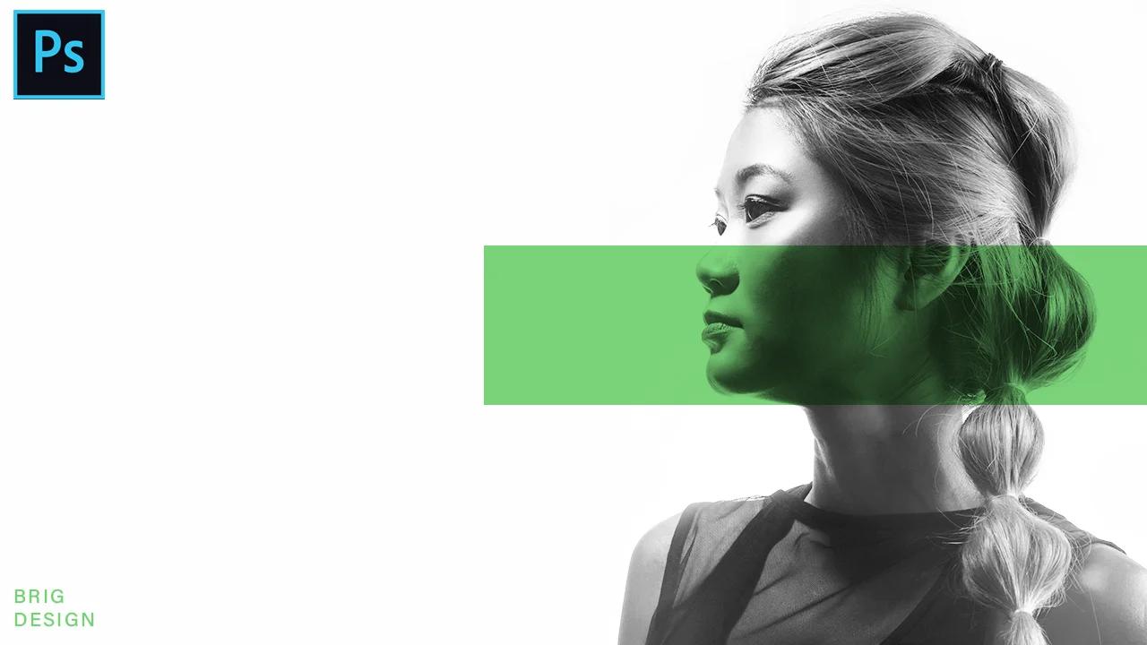 Create a portrait effect with rectangles in Adobe Photoshop