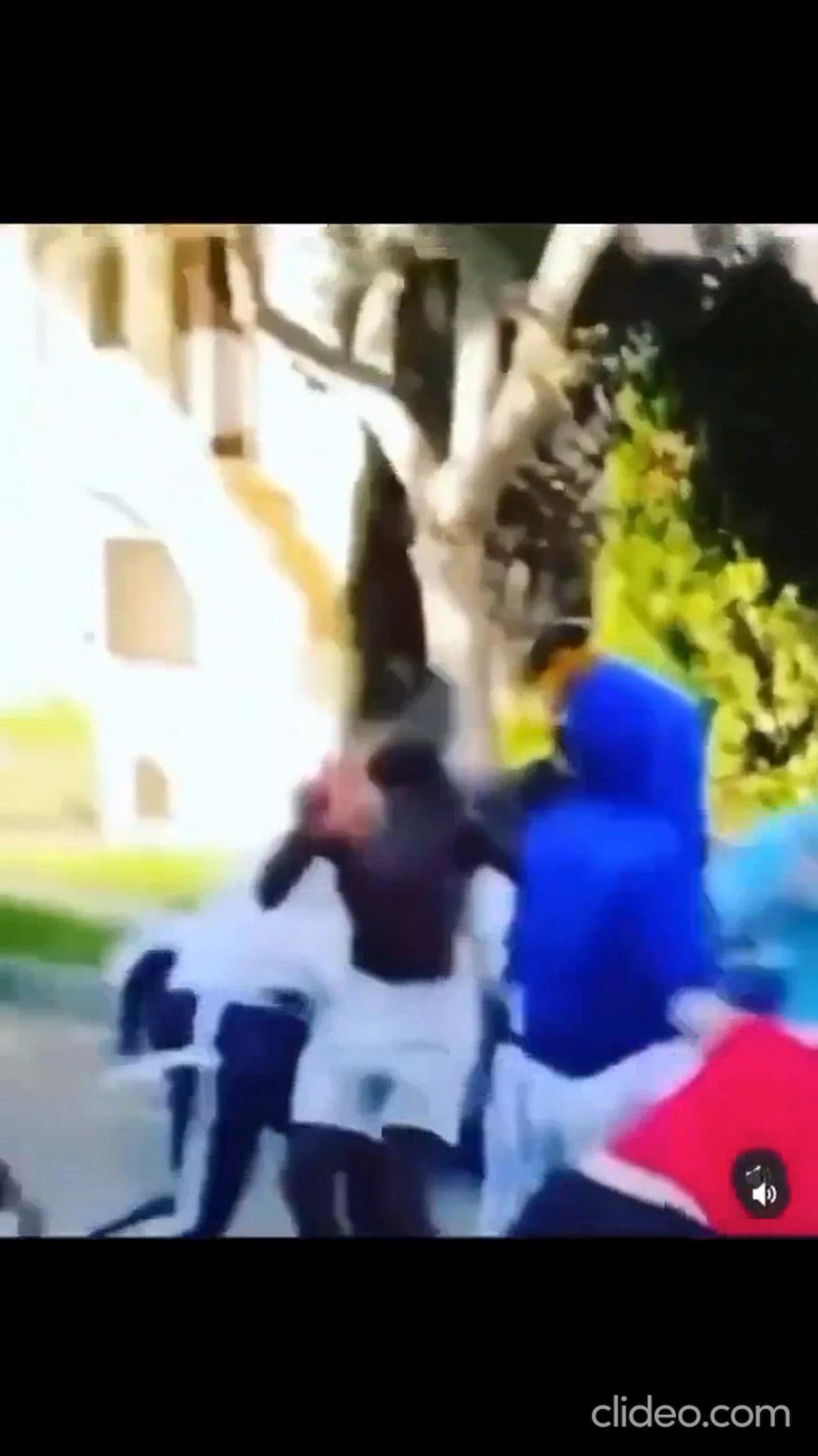 Annoying Cameraman Gets Knocked Out While Filming Skanks Fighting