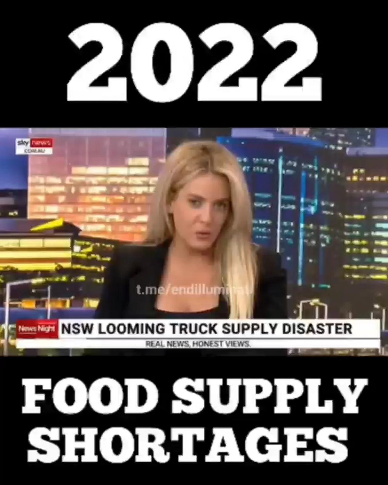 2022 FOOD SUPPLY SHORTAGES