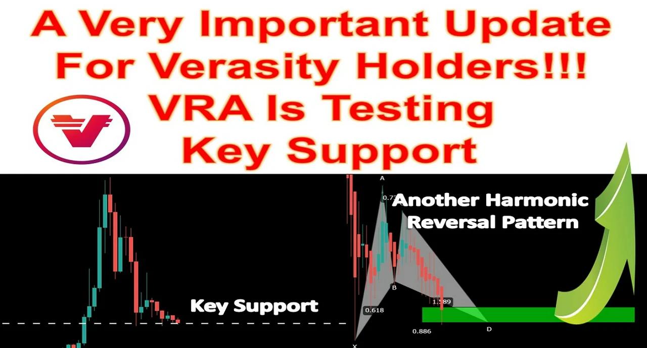 A Very Important Update For Verasity Holders!!! VRA Is Testing Key Support