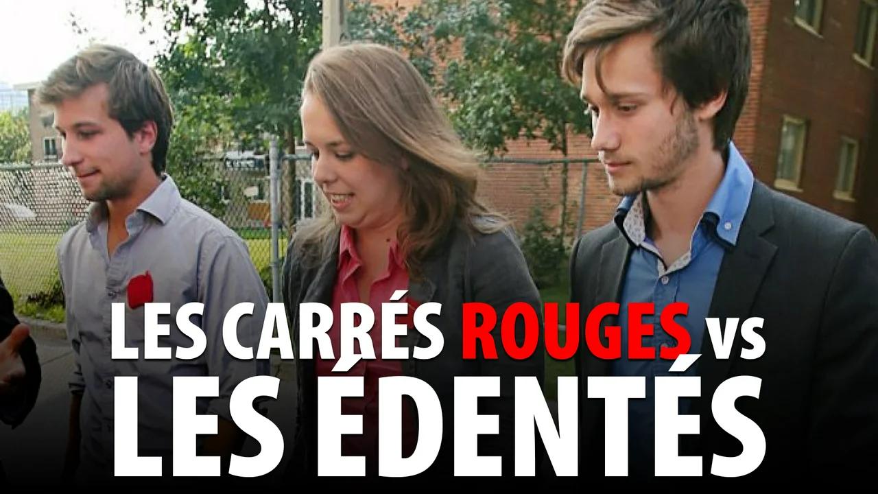 LES CARRÉS ROUGES vs LES ÉDENTÉS - COMPARAISON