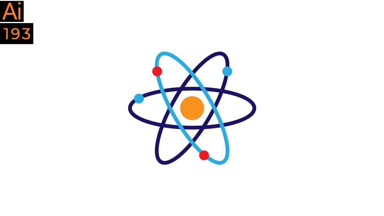Create An Atom Icon In Adobe Illustrator