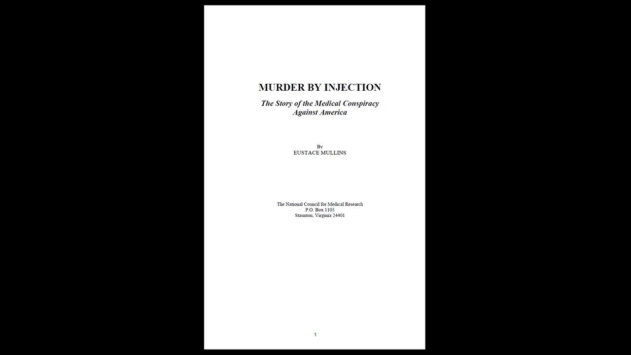 Murder By Injection by Eustace Mullins ebook/pdf