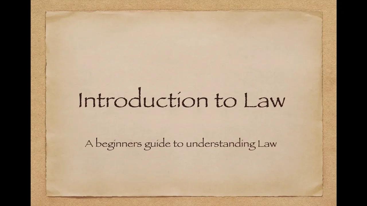 Bill Turner - Basic principles of law