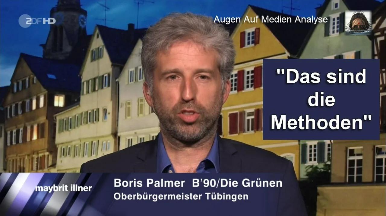 ⁣Boris Palmer bei Illner zur #allesdichtmachen Kritik - 